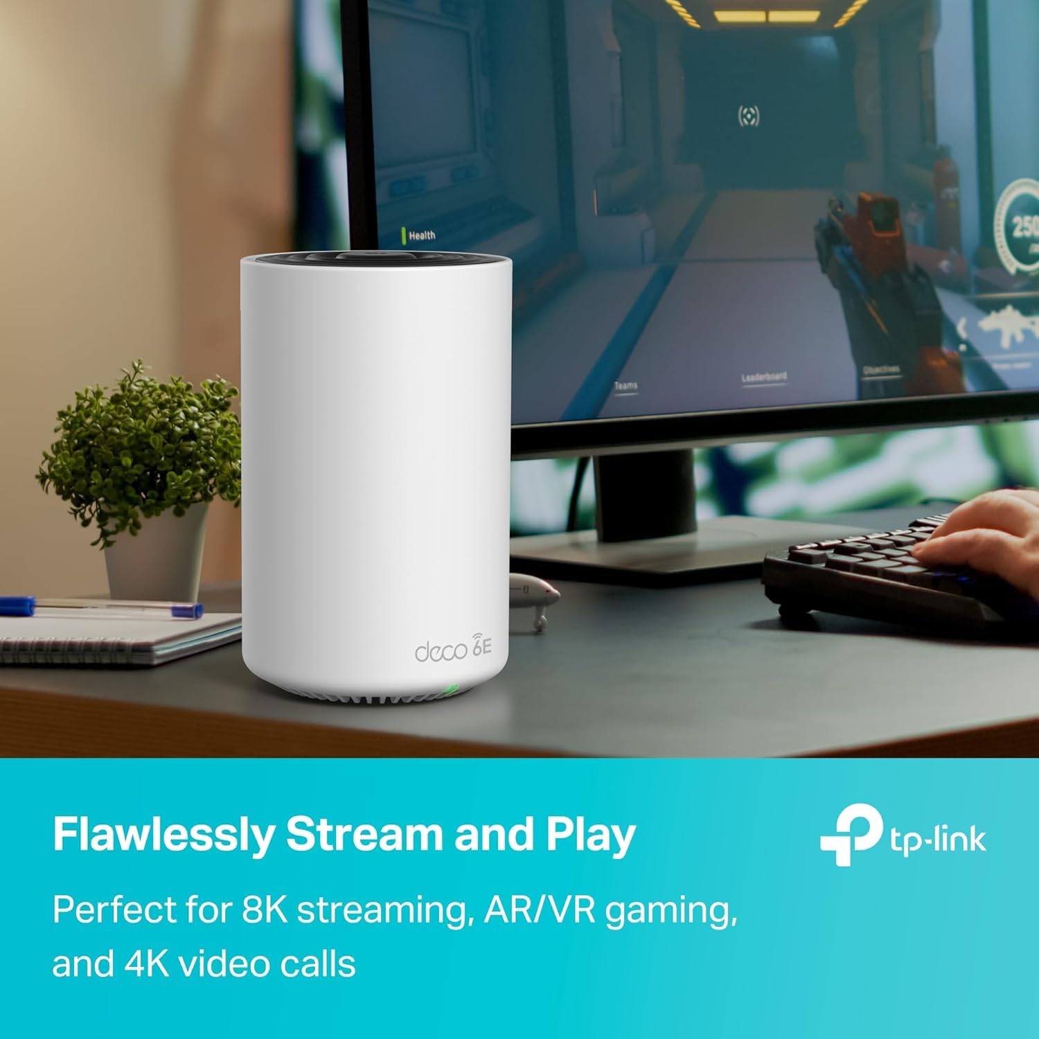 TP-Link ???? XE70 Pro AXE4900 Tri-Band WiFi 6E Mesh WiFi Router - 1 x 2.5bps WAN/LAN Port, 2 x 1 Gbps LAN Ports, 4.9 Gbps Wi-Fi 2,900 Sq. Ft Coverage, Connect up to 200 Devices, 1-Pack
