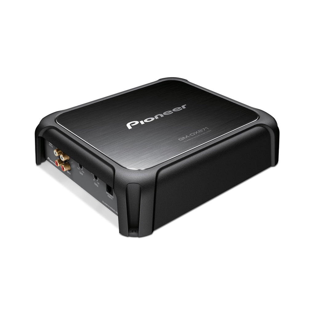 Pioneer GM-DX871 - Powerhouse Amplifier with 1,600 Watts, Class-D Technology, 1-Channel, Variable Low-Pass Filter, Compact Design, and Remote Bass Boost Control