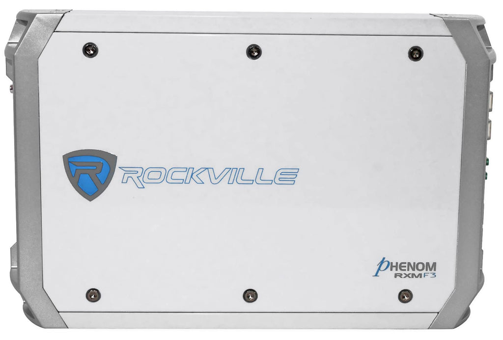 Rockville Rxm-f3 1600 Watt Peak/800w RMS Marine/Boat 4 Channel Amplifier Amp New