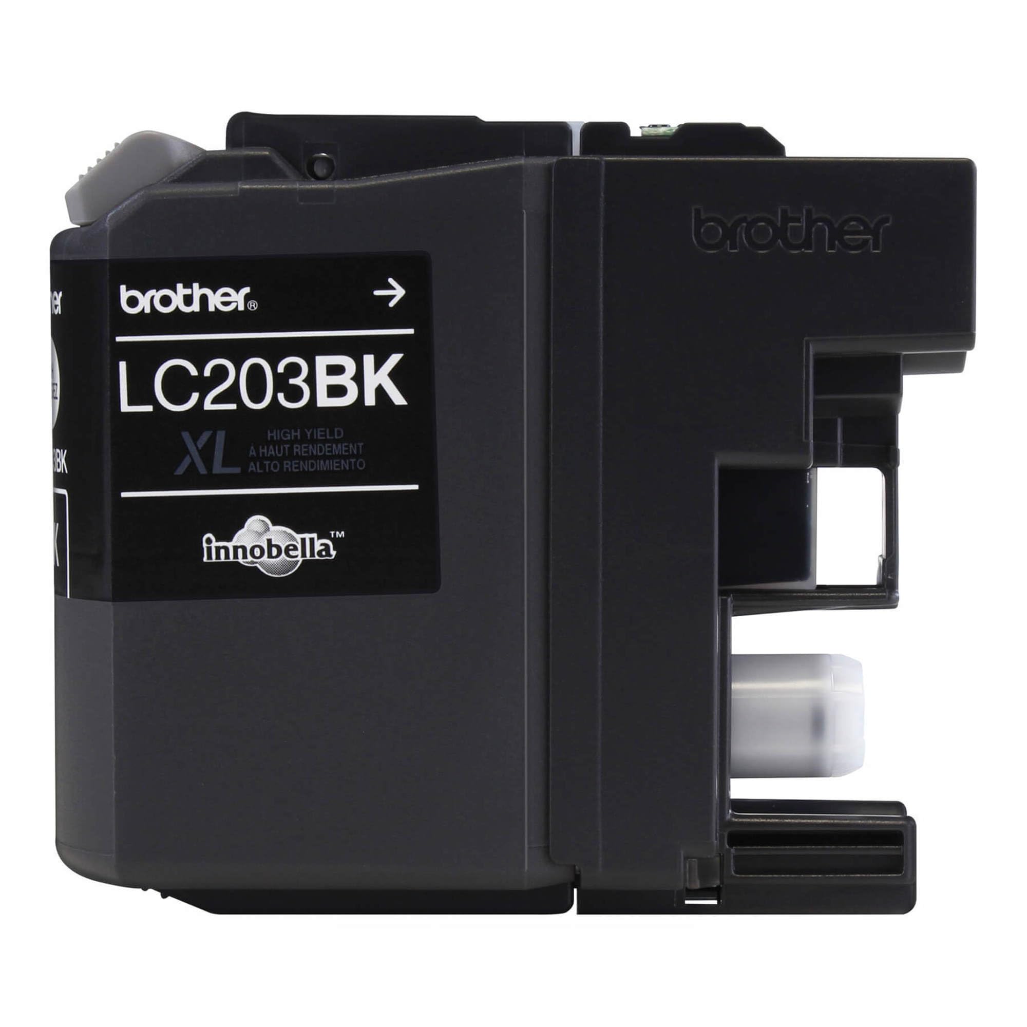 BROTHER Genuine High Yield Black Ink Cartridge, LC203BK, Replacement Black Ink, Page Yield Up To 550 Pages, Amazon Dash Replenishment Cartridge, LC203