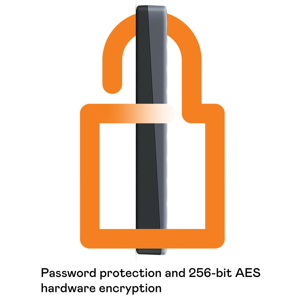 WD 4TB My Passport Works with USB-C, portable external hard drive, USB 3.2 Gen 1, software for device management, backup, password protection, Works with PC, Mac, Chromebook, Gaming Consoles, Grey