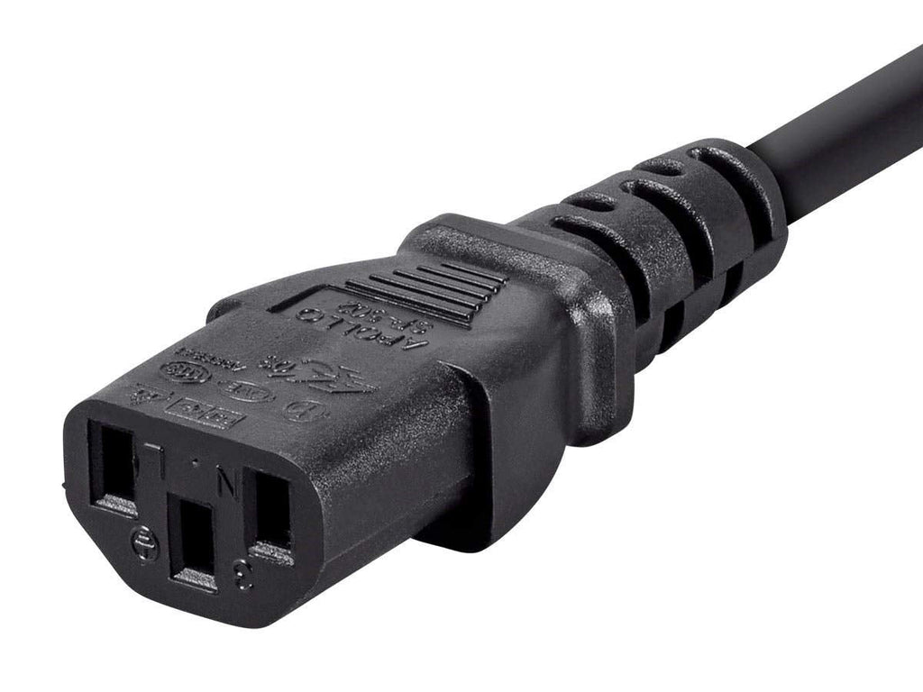 Monoprice 10ft 14AWG Power Extension Cord W/ 3 Conductor PC/Mon, 15A (IEC-320-C14 to IEC-320-C13)