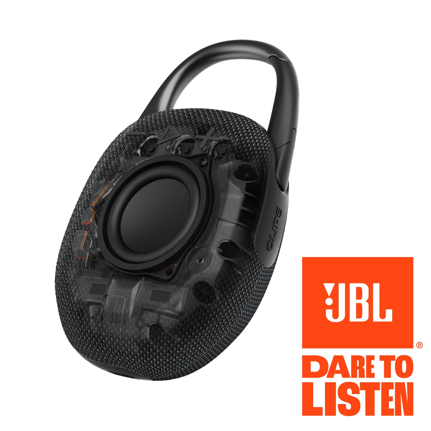 JBL Clip 5 - Ultra-Portable, Waterproof & Dustproof Bluetooth Speaker, Big Pro Sound with punchy bass, Integrated carabiner, Up to 12 Hours of Play, Made in part with recycled materials (Sand)
