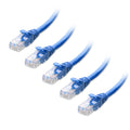 Cable Matters 5-Pack Snagless Cat6 Ethernet Cable (Cat6 Cable/Cat 6 Cable) in Blue 1 Foot - Available 1FT - 150FT in Length