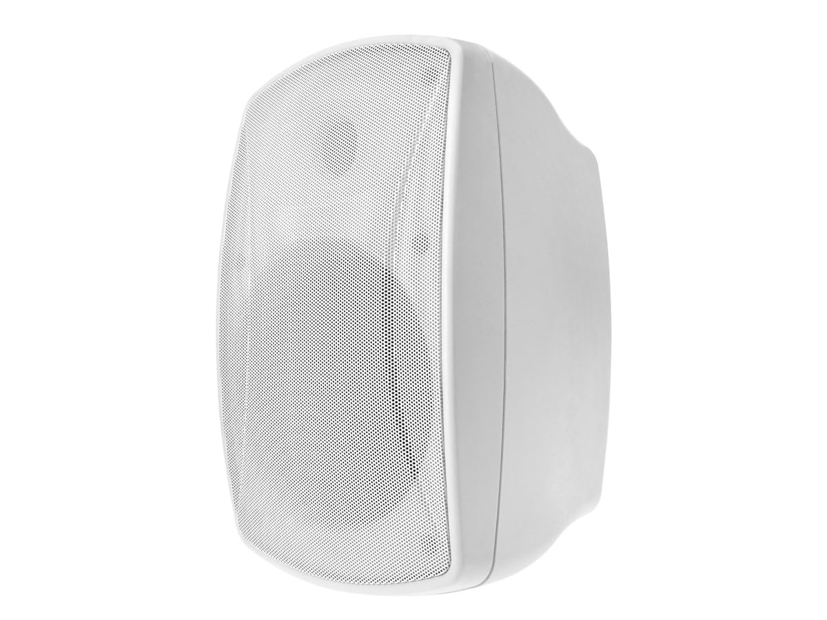 Monoprice WS-7B-62-W 6.5in. Weatherproof 2-Way 70V Indoor/Outdoor Speaker, White (Each) for Use in Whole Home Audio Systems, Restaurants, Bars, Retail Stores, Patio, Poolside, Garage