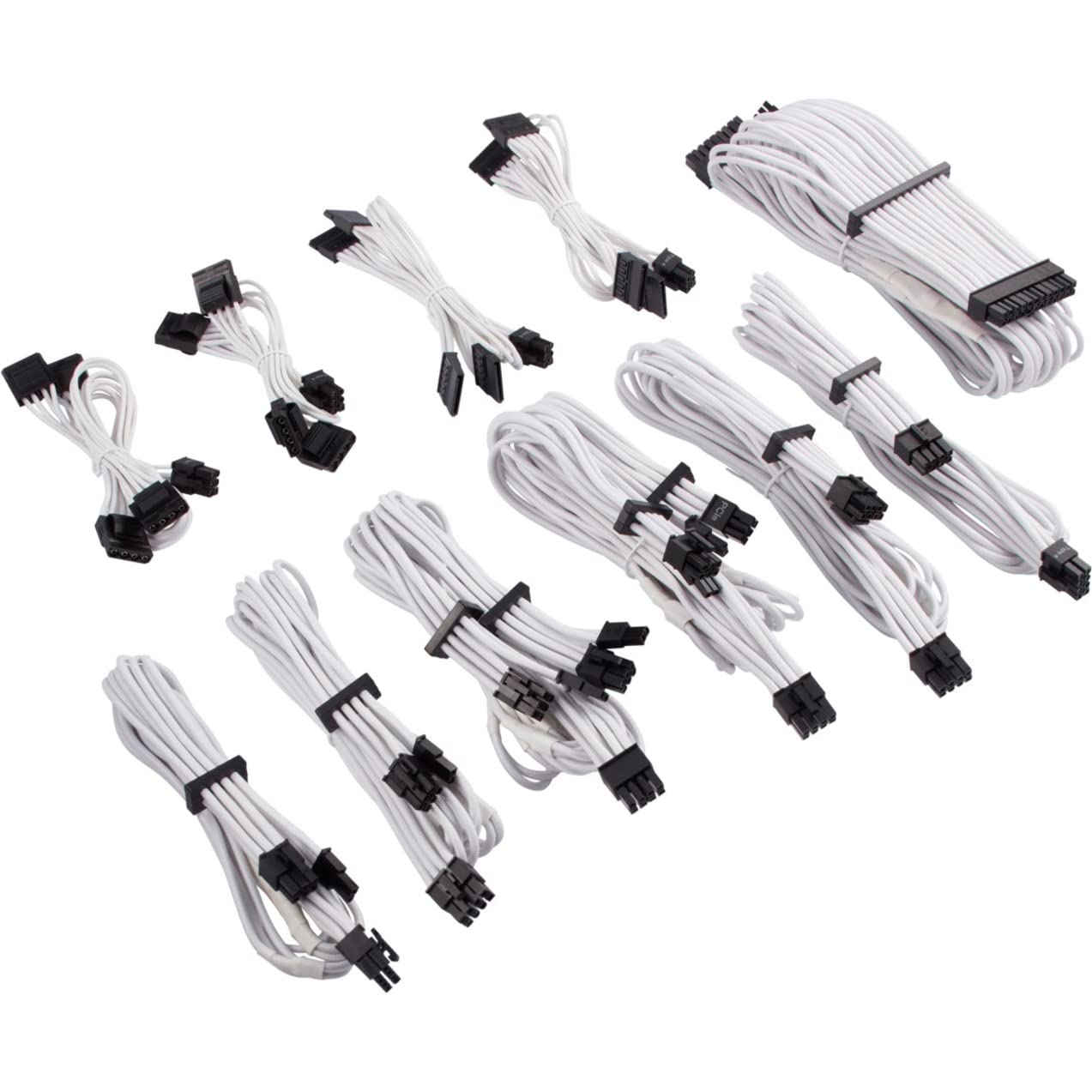 Corsair Premium Individually Sleeved PSU Cables Pro Kit Type 4 Gen 4 – White