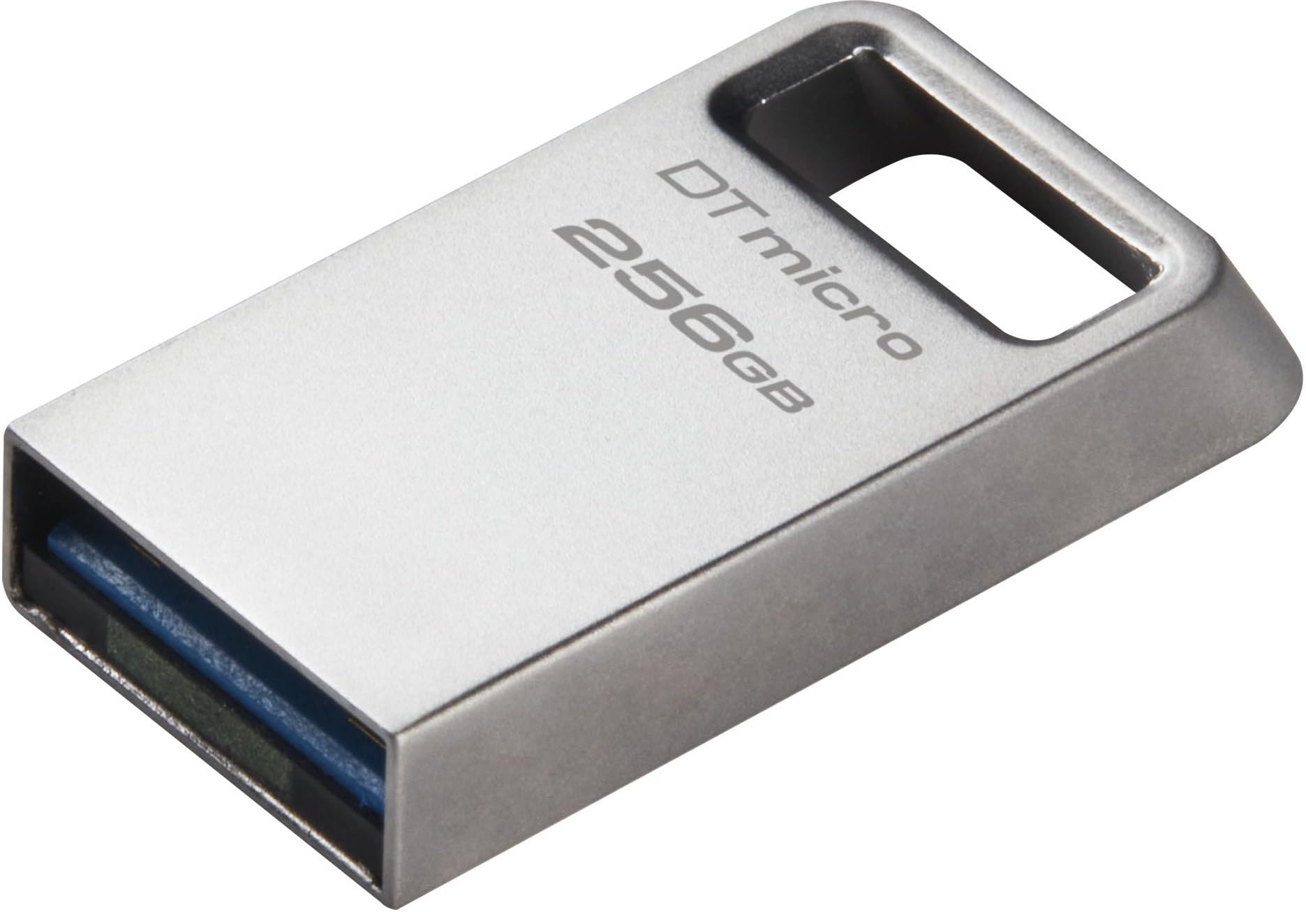 Kingston DataTraveler Micro USB Flash Drive 256GB 200MB/s Metal USB 3.2 Gen 1 - DTMC3G2/256GB