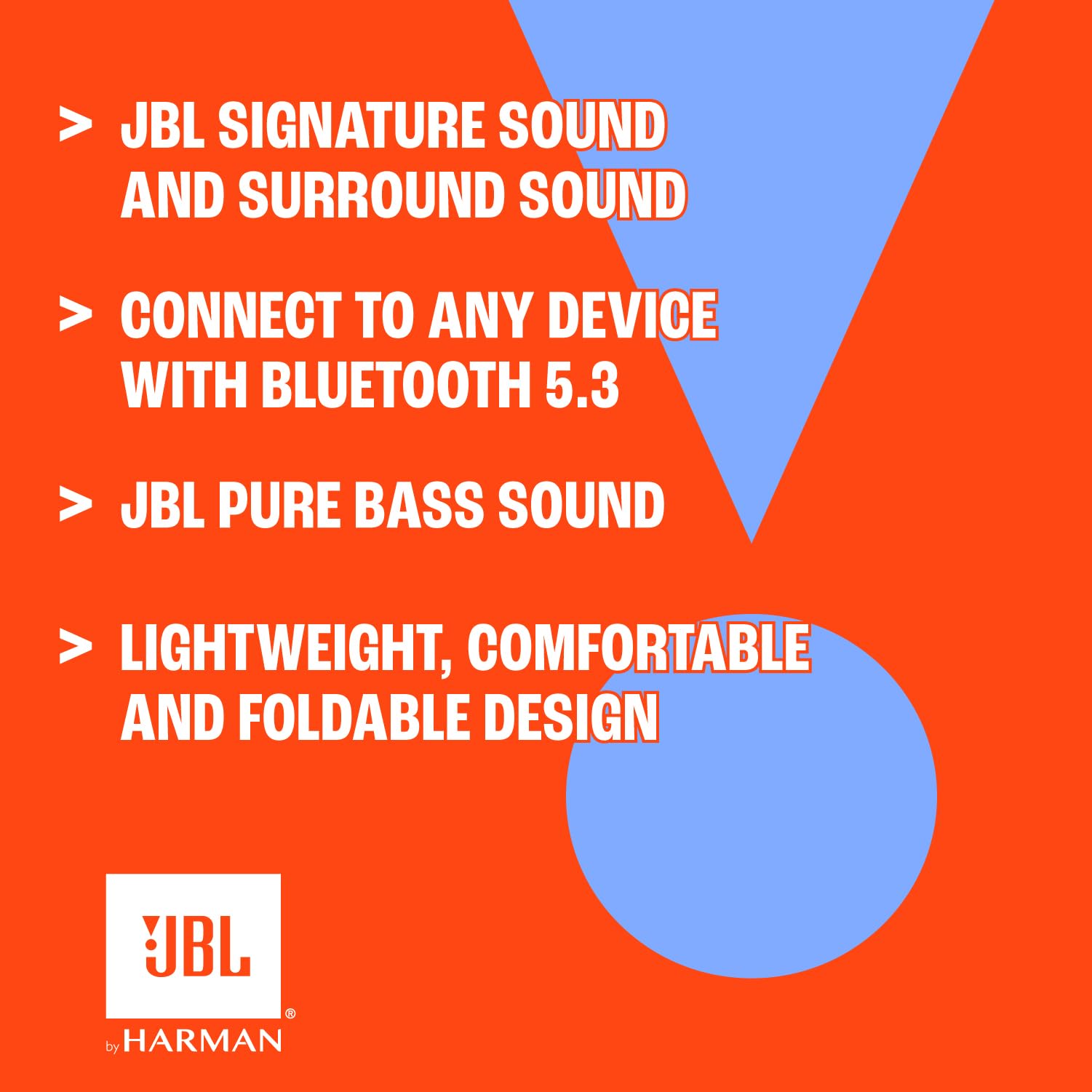 JBL Live 670NC - Wireless On-Ear Headphones with Adaptive Noise Cancelling with Smart Ambient, Up to 65H Battery Life with Speed Charge, Lightweight, Comfortable and Foldable Design (Blue)