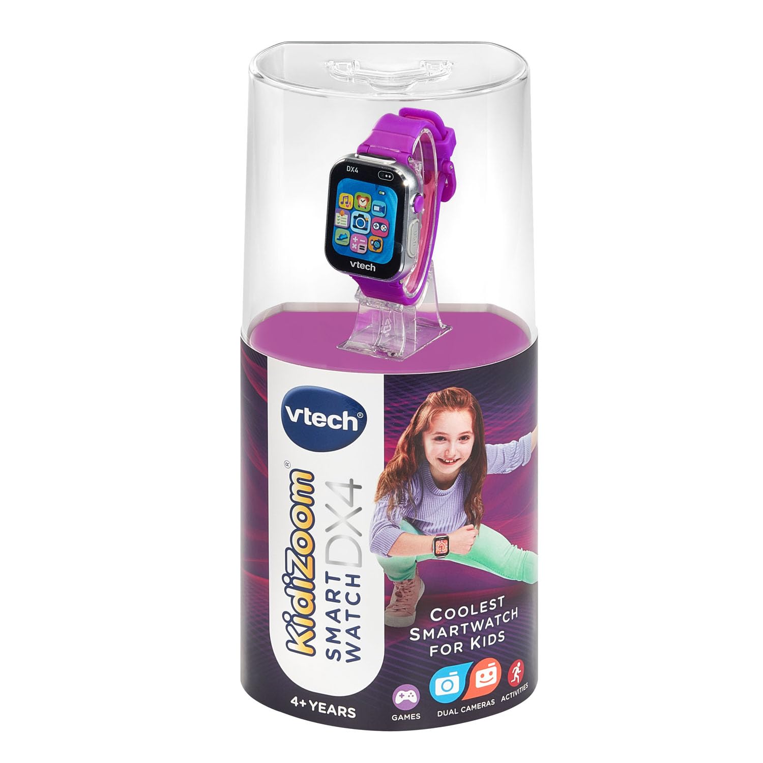 VTech KidiZoom DX4 Smartwatch Purple