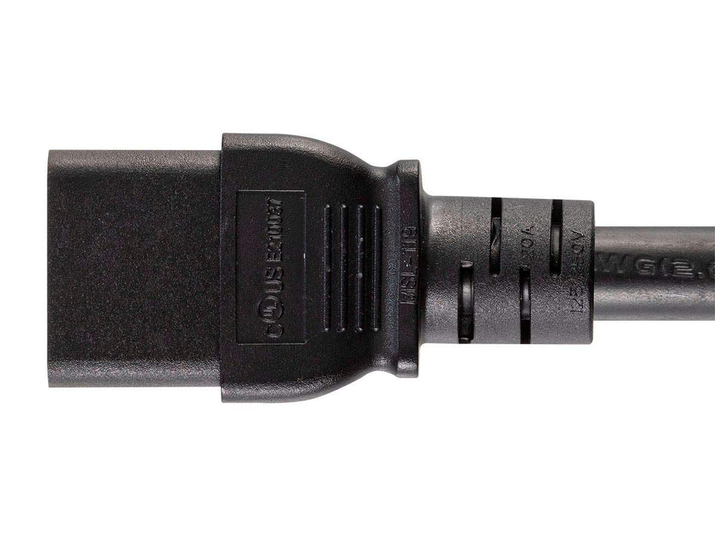 Monoprice Heavy Duty Power Cord - NEMA 6-20P to IEC 60320 C19, 12AWG, 20A/2500W, SJT, 125V, Black, 6ft