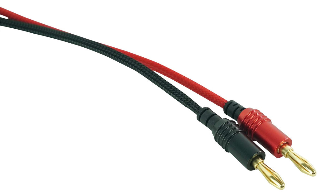 Rockville BN20 20' 14 AWG 100% OFC Copper Banana to Banana Braided Pro Cable
