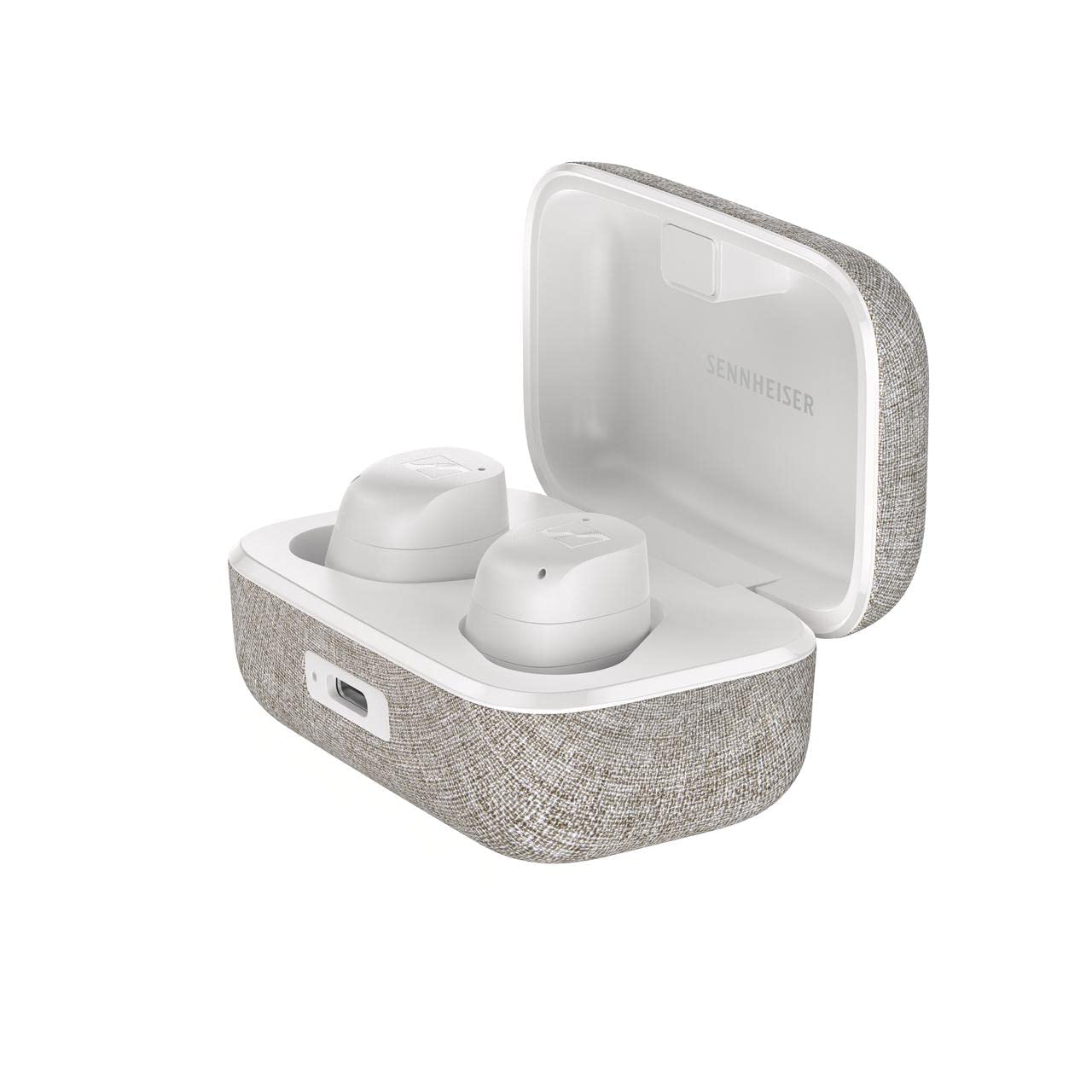 Sennheiser Momentum True Wireless 3 Earbuds -Bluetooth in-Ear Headphones for Music and Calls with Adaptive Noise Cancellation, Qi Wireless Charging, 28-Hour Battery Life and Compact Design, White