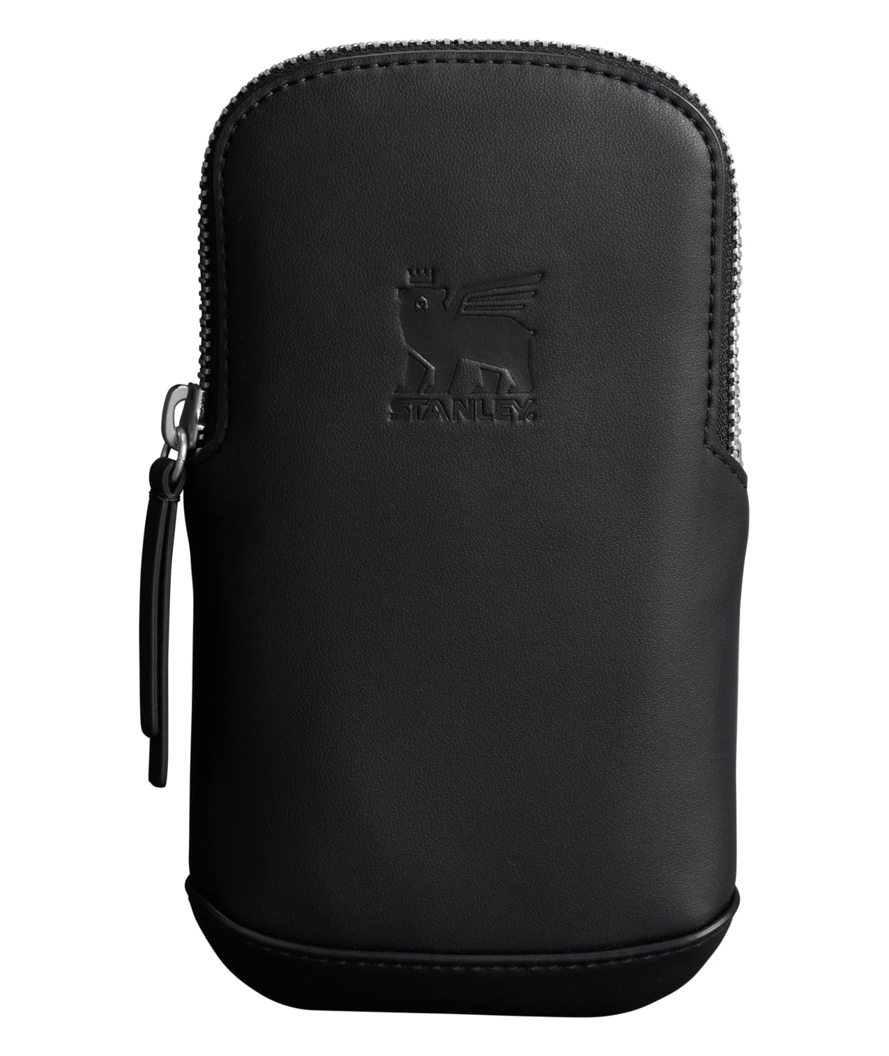 STANLEY Cross Bottle Essentials Case Midi | Phone, Wallet, Keys Holder for Water Bottle | Faux Leather Accessory Pouch for Carry All Strap | Tumbler Cup Accessories | BPA-Free | Black