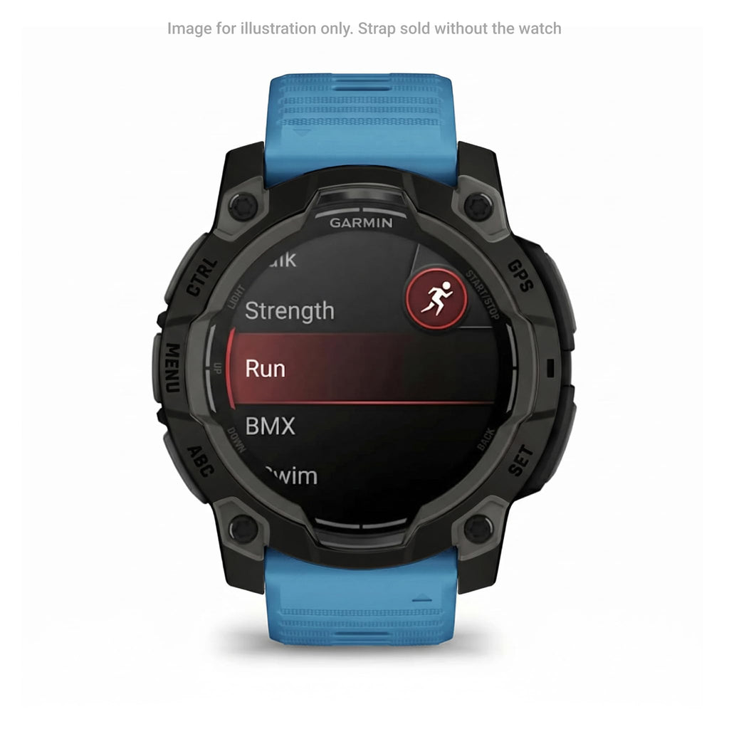 Garmin QuickFit Watch Bands (22mm), suitable for selected fēnix-, epix-, Descent-, D2-, Instinct-, Forerunner- and Approach series smartwatches, Original accessory, Silicone, Lakeside Blue