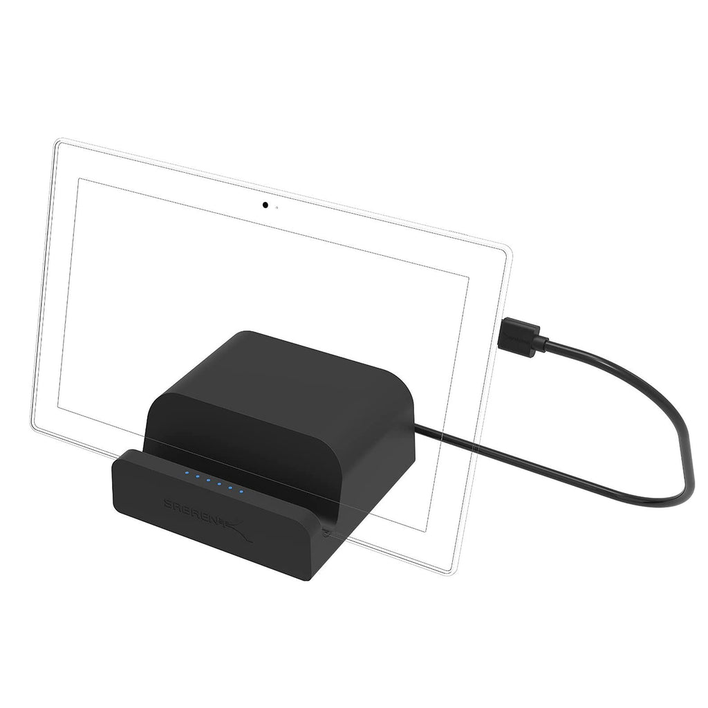 SABRENT Docking Station With Power Supply and Stand for PC and Laptops, Dual Video Outputs (HDMI and DVI), Ethernet Adapter, Audio, 4 USB 3.2 Ports, 2 USB Fast Charging Ports