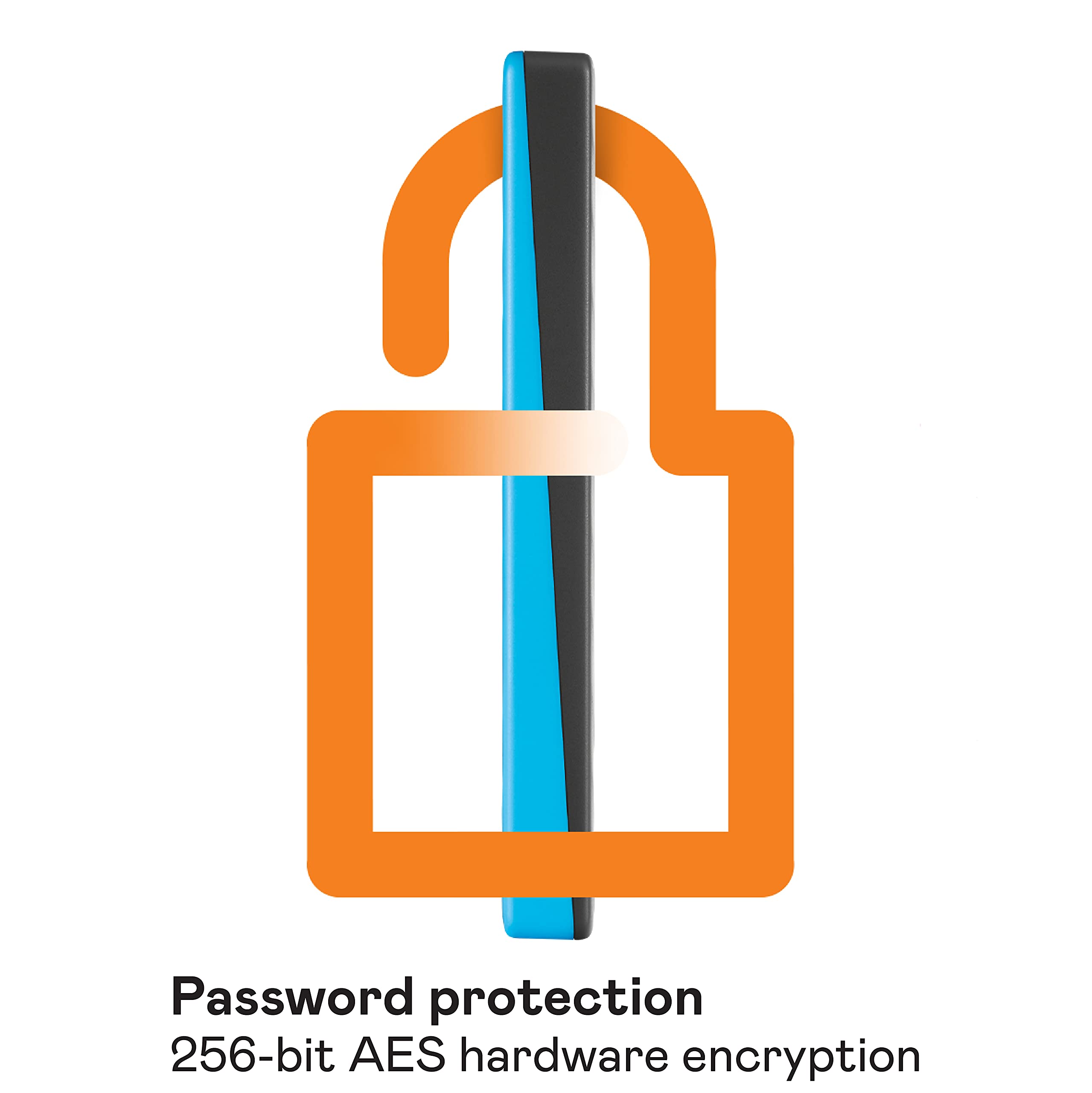 WD 2TB My Passport Portable HDD USB 3.0, with software for device management, backup and password protection, Works with PC, Xbox and Playstation, Blue