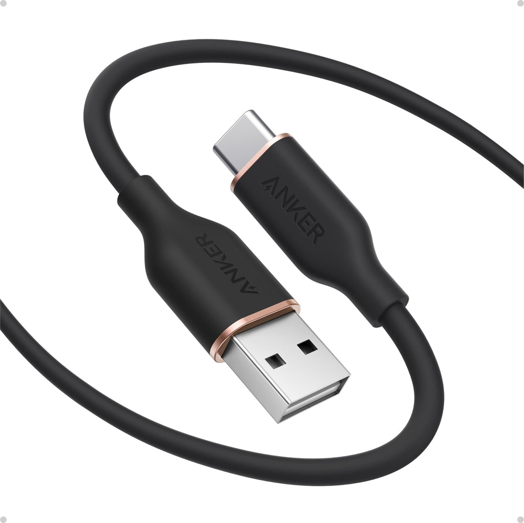 Anker Cable, USB A to USB C Cable for iPhone 16 15 ro Max Plus and More (6FT, 2Pack, Black)