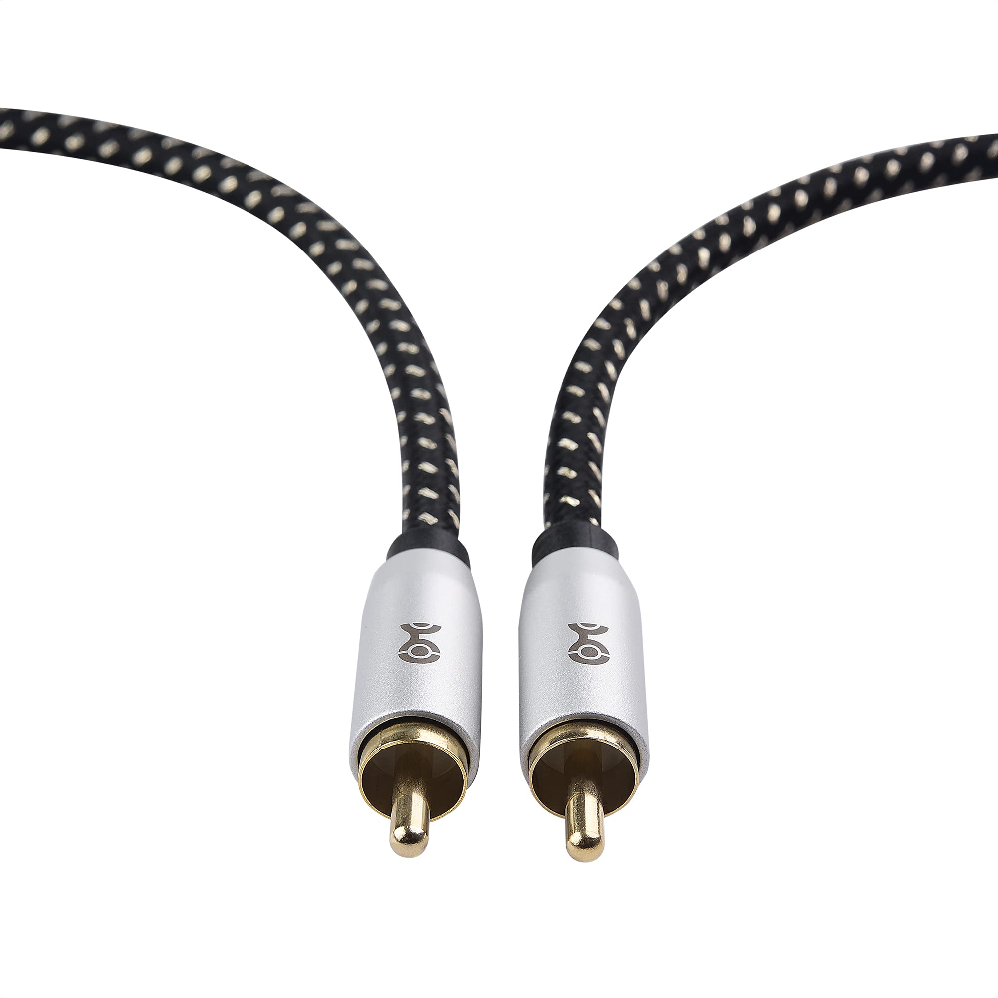 Cable Matters 2-Pack Subwoofer Cable 15 ft, Digital Coaxial Cable (Digital Audio Coaxial Cable and LFE Subwoofer Cable) � 4.6m / 15 Feet