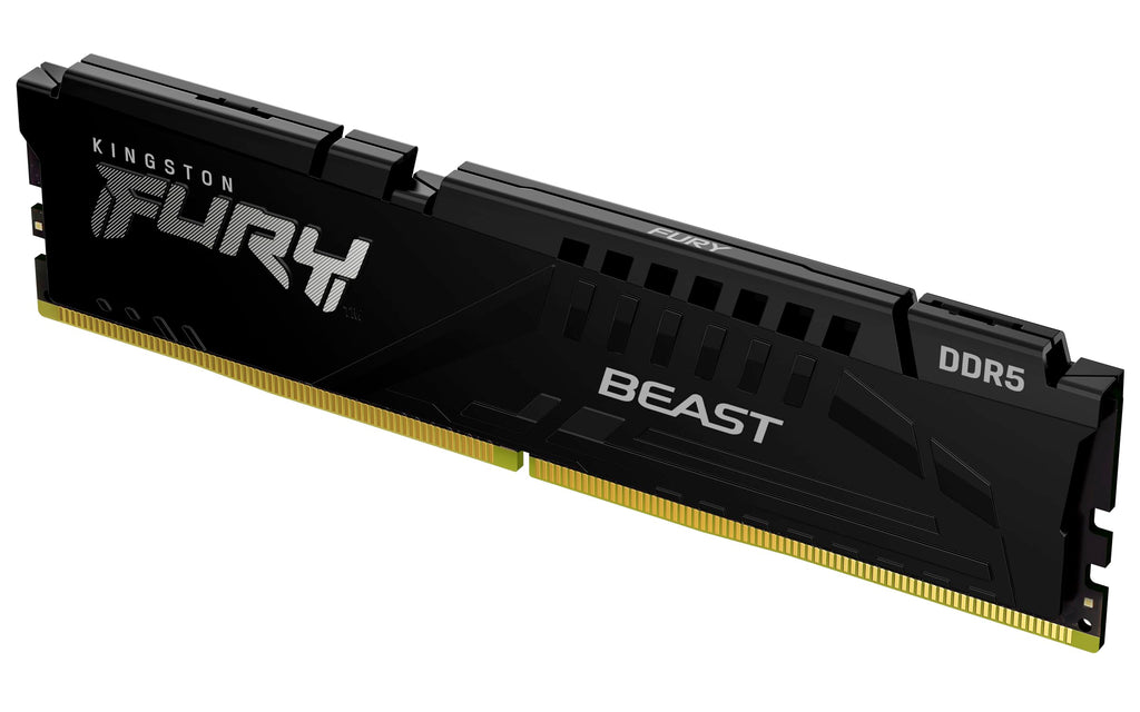 Kingston FURY Beast Black DDR5 16GB 6800MT/s CL34 DIMM Desktop Gaming Memory Single Module AMD EXPO and Intel XMP - KF568C34BBE-16
