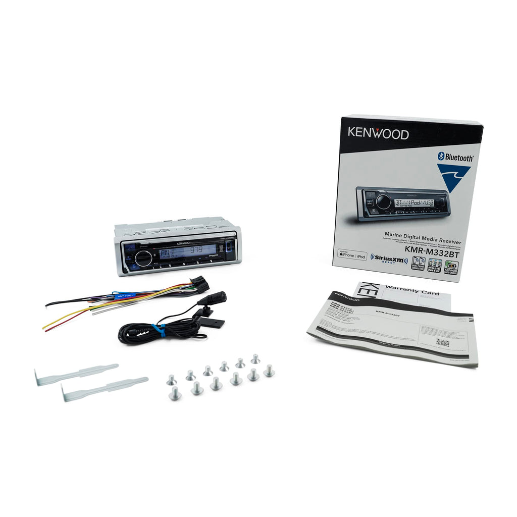 Kenwood KMR-M328BT Marine Digital Media Receiver with Alexa and Built in Bluetooth (Does NOT Play Cd's)