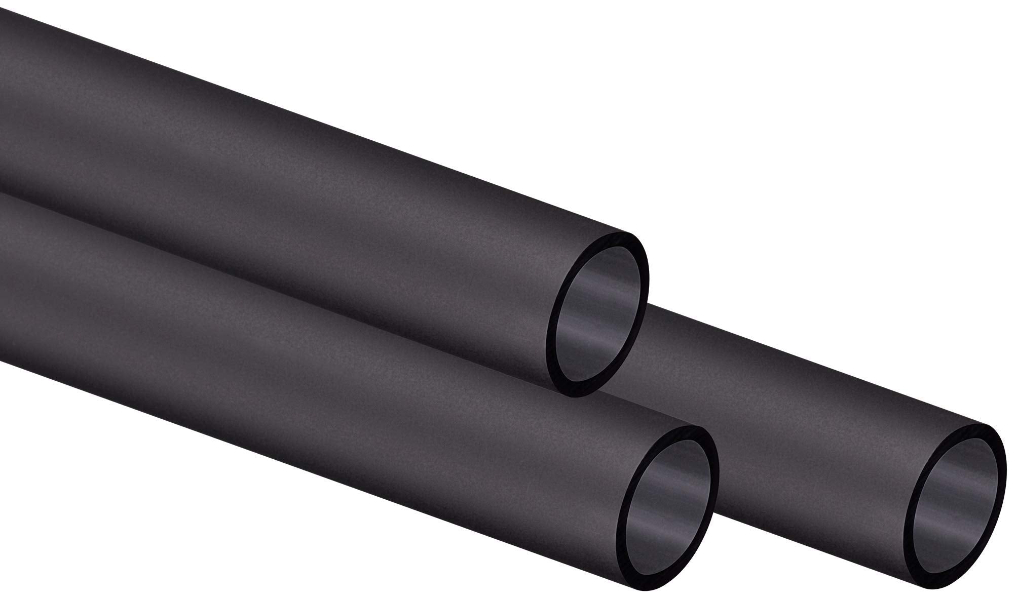 CORSAIR Hydro X Series XT Hardline 12mm Tubing (Straight-Line PMMA Tubing, Resilient Construction, Easy to Cut) Satin Black