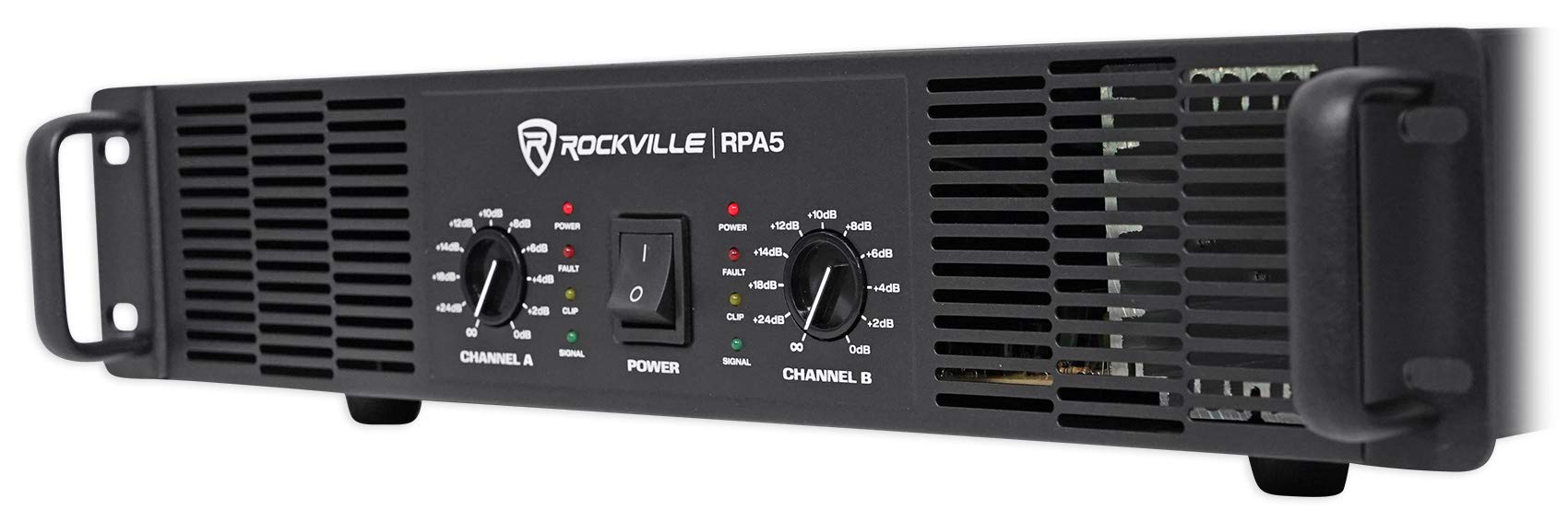Rockville RPA5 1000 Watt Peak / 500w RMS 2 Channel Power Amplifier Pro/DJ Amp
