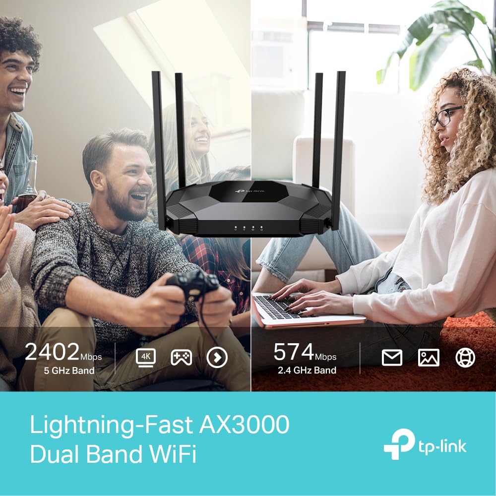 TP-Link TL-WA3001 WiFi 6 AX3000 Wireless Gigabit Access Point | Desktop Wi-Fi Bridge | HE160 & Beamforming | Supports Multi SSID/Client/Range Extender Mode | 4 Fixed Antennas | Passive PoE Powered