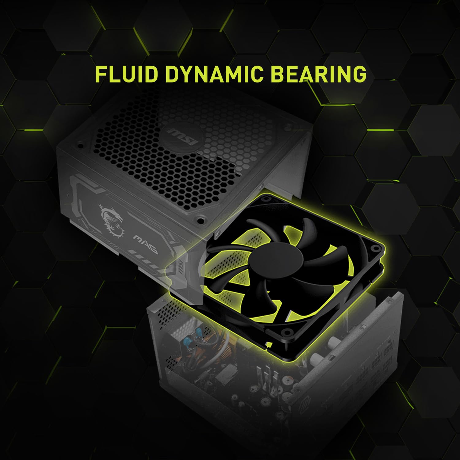 MSI MAG 1250GL PCIE 5 Gaming Power Supply - ATX 3.1 & PCIE 5.1 Ready - Full Modular - 80 Plus Gold Certified 1250W - Compact Size - ATX PSU - 10 Year Warranty