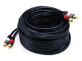 Monoprice 102867 35 ft Premium 2 RCA Plug/2 RCA Plug Male to Male 22AWG Cable - Black