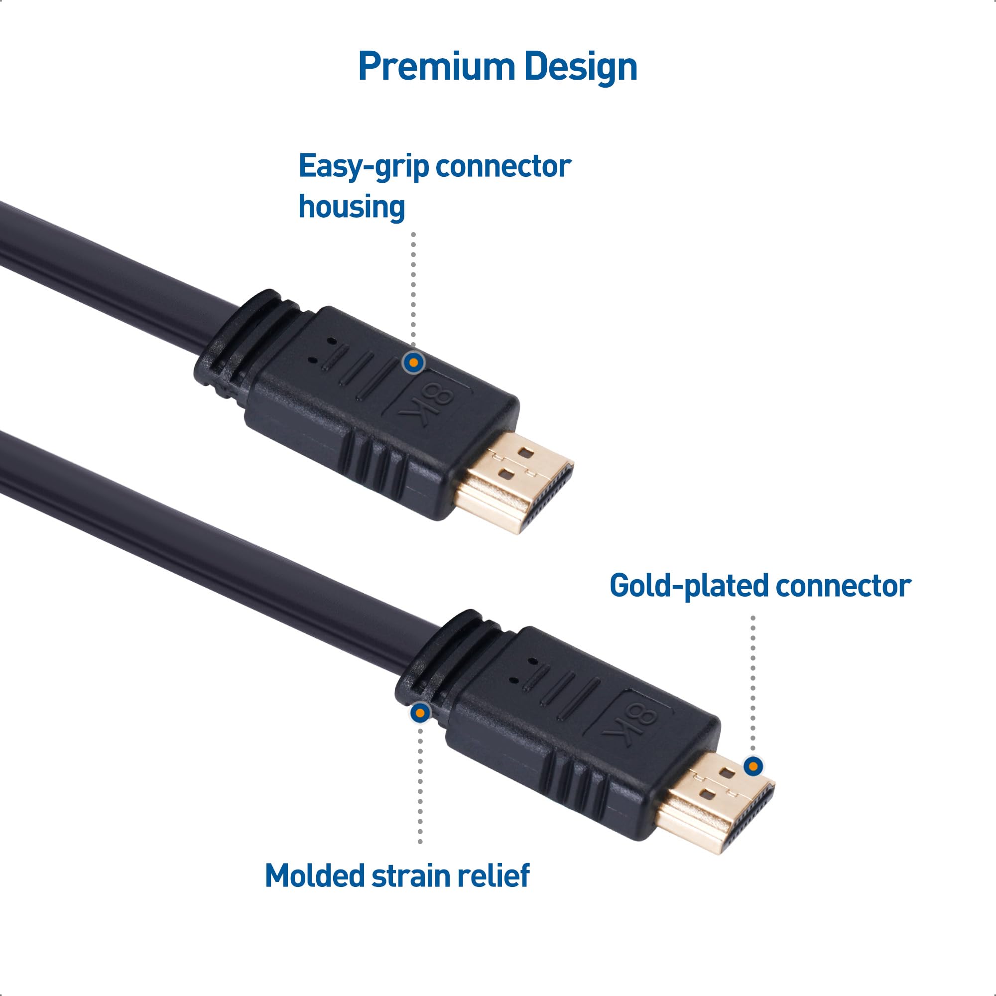 Cable Matters 8K 60Hz / 4K 240Hz Retractable HDMI Cable with HDR Support - 3.3 Feet