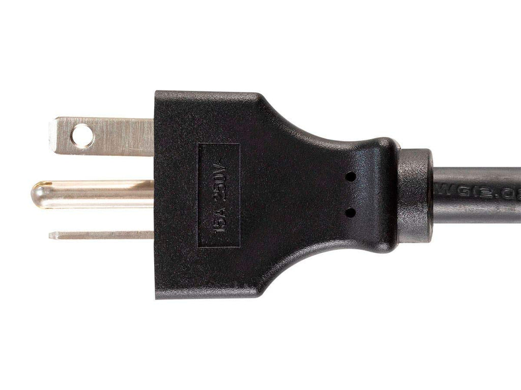 Monoprice Heavy Duty Power Cord - NEMA 6-20P to IEC 60320 C19, 12AWG, 20A/2500W, SJT, 125V, Black, 6ft