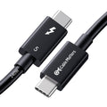 Cable Matters [Intel Certified] 80Gbps Thunderbolt 5 Cable with Bandwidth Increase up to 120Gbps and 240W Charging in Black - 0.5m, Compatible with Thunderbolt 4, USB4, Thunderbolt