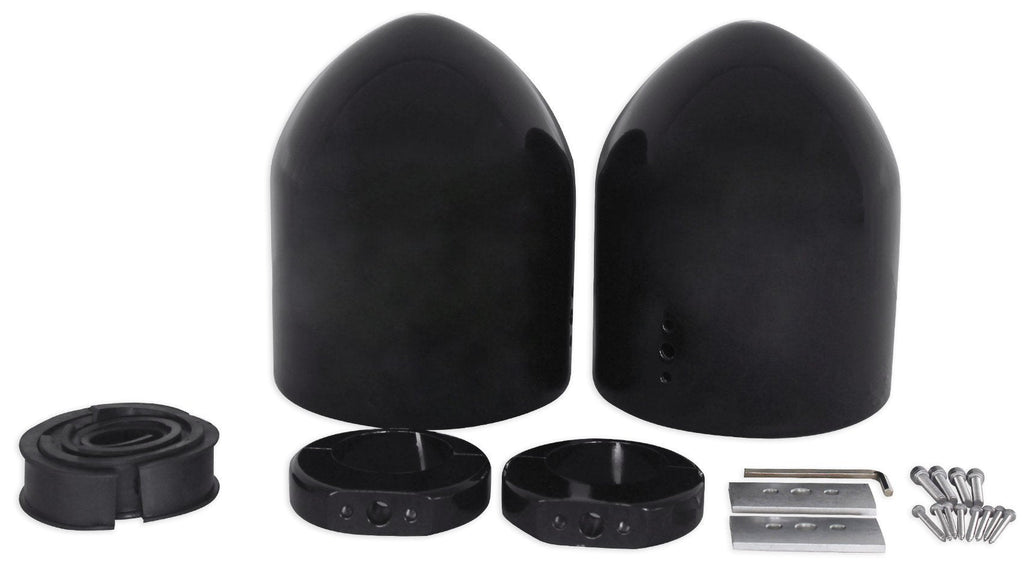 Pair Rockville MAC65B 6.5" Aluminum Wakeboard Tower Speaker Pod Enclosures, Black