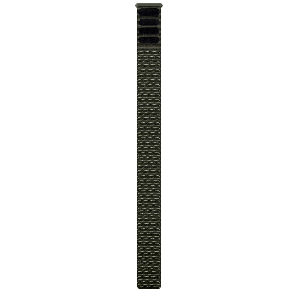 Garmin UltraFit Watch Straps (26mm), Lightweight, suitable for selected f?nix-, epix-, Descent-, D2-, Instinct-, Forerunner- and Tactix series smartwatches, Original accessory, Nylon, Moss