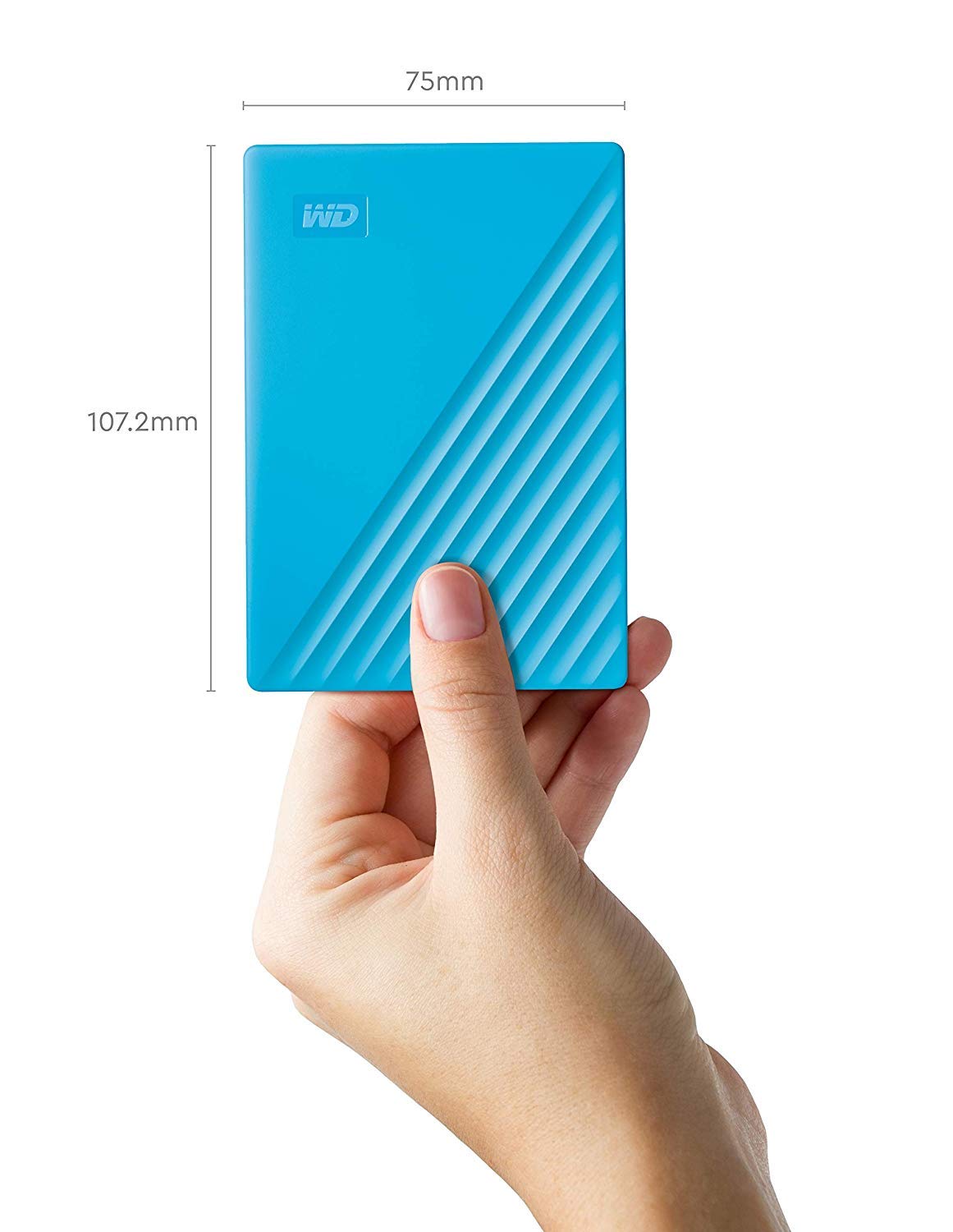 WD 5TB My Passport, Portable External Hard Drive, Blue, Backup Software with Defense Against ransomware, and Password Protection, USB 3.1/USB 3.0 Compatible - WDBPKJ0050BBL-WESN