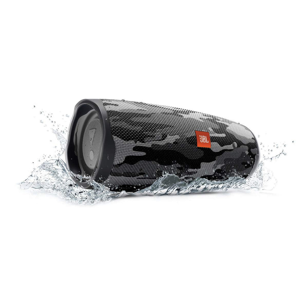 JBL Charge 4 Portable Bluetooth Speaker (Black/White Camouflage)