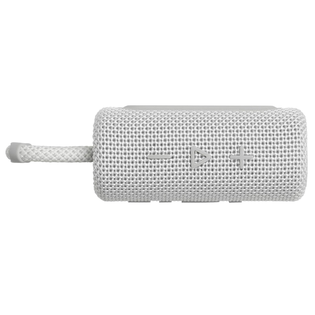 JBL GO 3 Small Bluetooth - Waterproof, Portable Speaker for on the Go - Up to 5h Playback Time with Just One Battery Charge - White