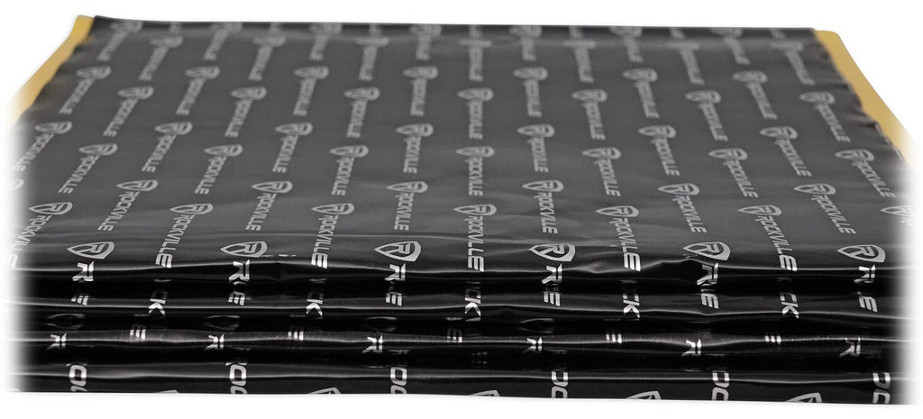 Rockville Rockmat RM12-B 12 Sq Ft Sound Dampening/Deadening Butyl Rubber Car Kit