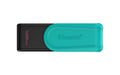 Kingston DataTraveler Exodia S USB Flash Drive - 128GB - USB 3.2 Gen 1 - USB Type A - Black/Turquoise - DTXS/128GB