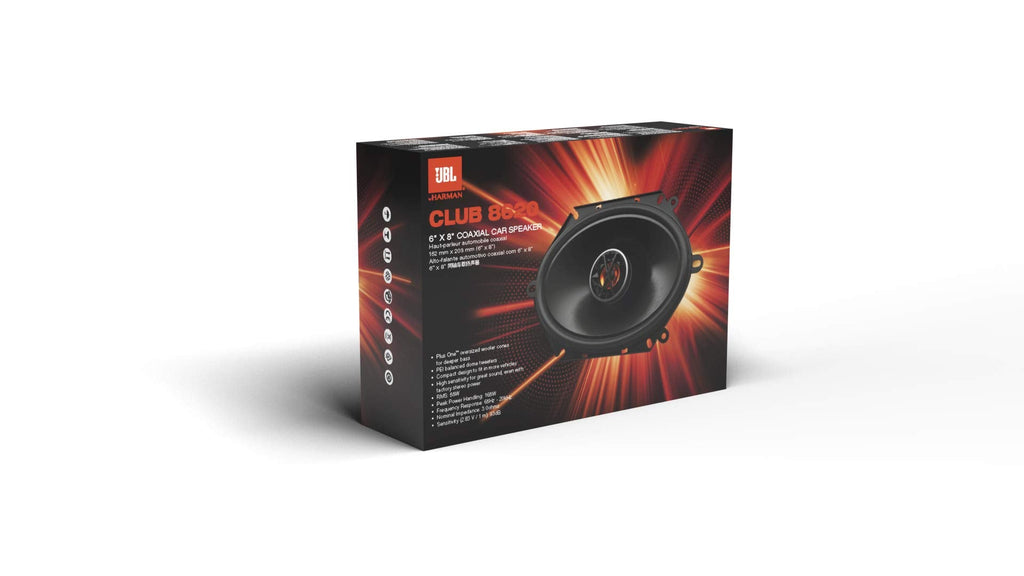 JBL Club 8620 5x7/6x8 2-Way Coaxial Speaker System, Black