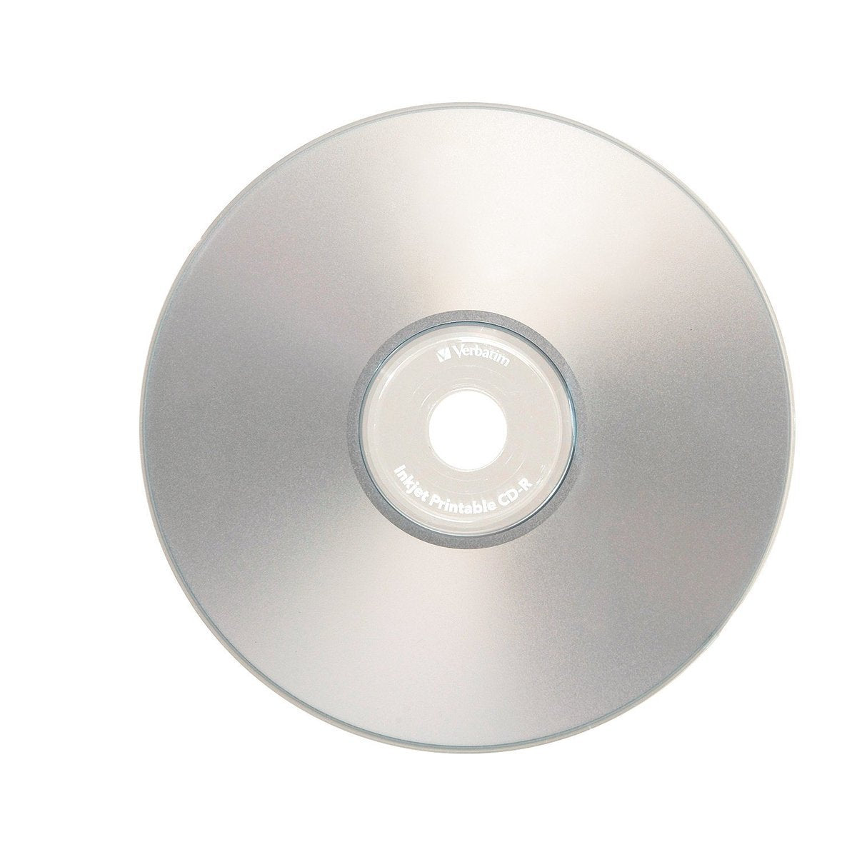 Verbatim 700MB 52x 80 Minute Inkjet Printable Recordable Disc CD-R - 50 Disc Spindle, Silver 95005