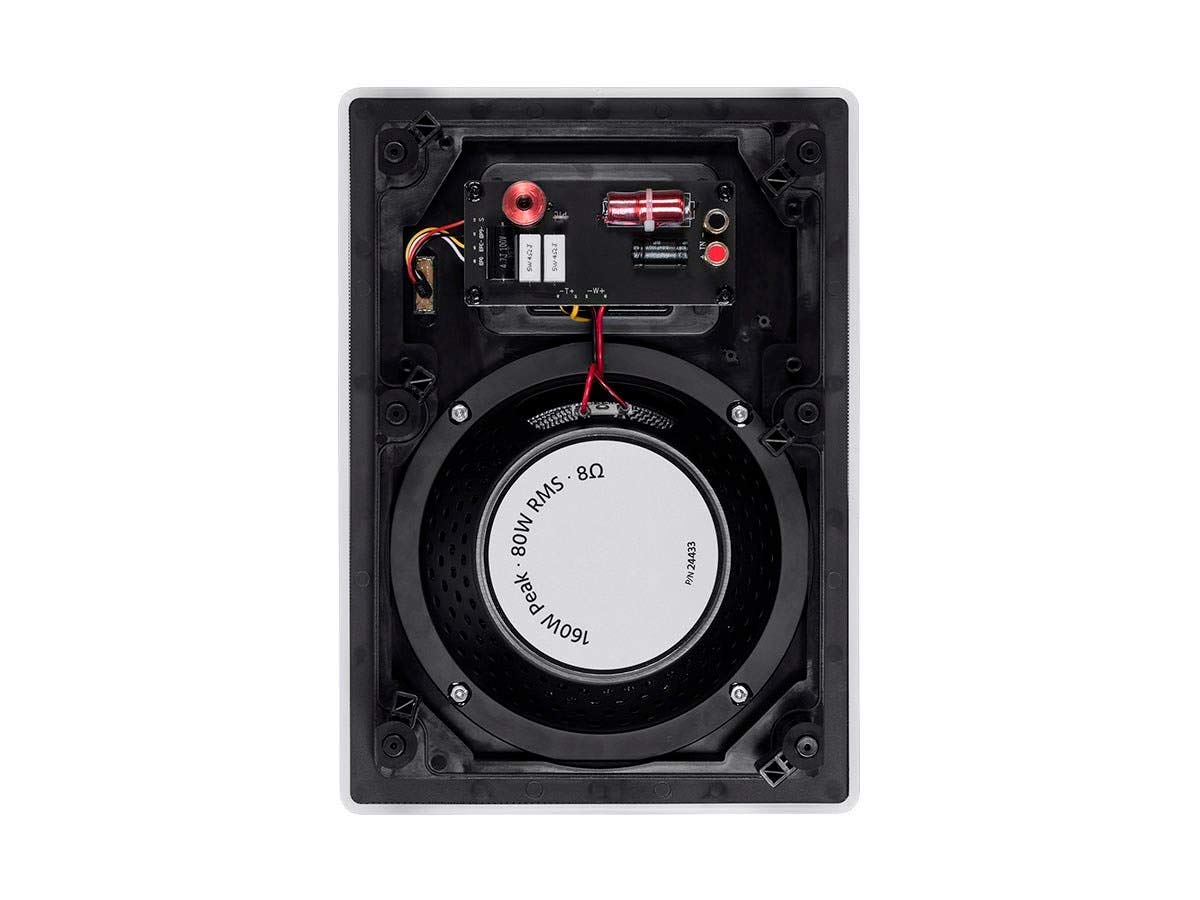 Monoprice 116334 Amber in-Wall Speakers 8-inch 2-Way Carbon Fiber with Ribbon Tweeter (Pair)