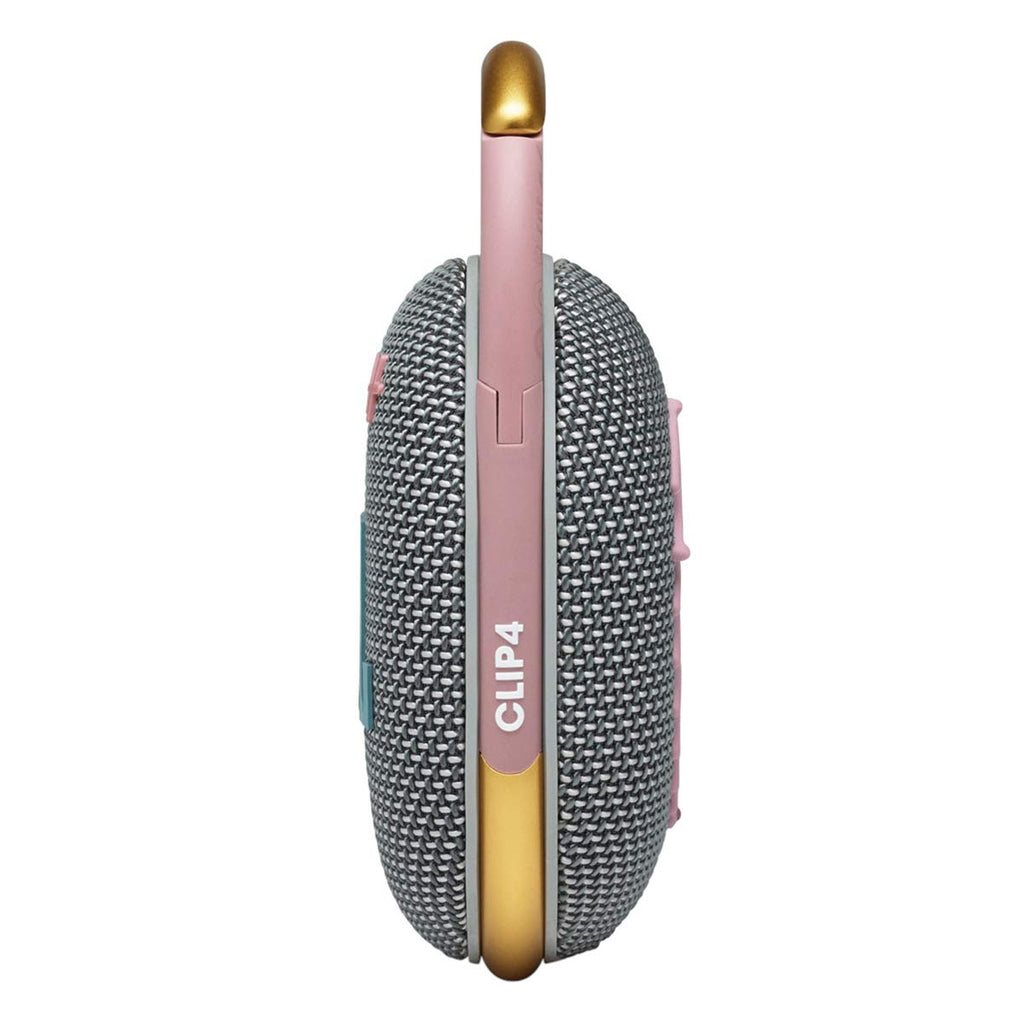 JBL Clip 4 - Portable Mini Bluetooth Speaker, big audio and punchy bass, integrated carabiner, IP67 waterproof and dustproof, 10 hours of playtime, speaker for home, outdoor and travel (Grey)