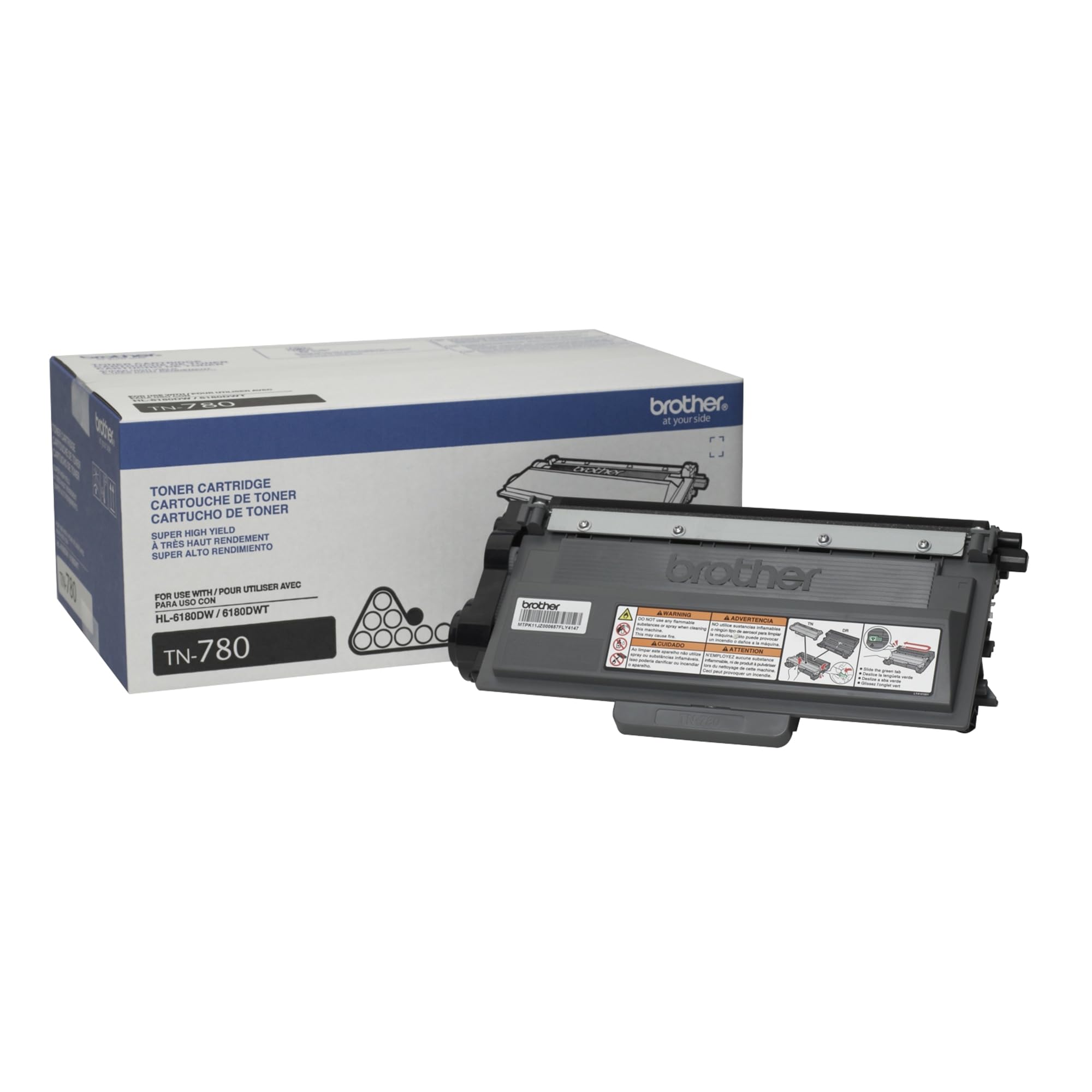 Brother 780 Cartridge 12000 Pages Black Toner Cartridge, Laser Black Toner Cartridge, Laser, Brother HL-6180DW, HL-6180DWT, MFC-8950DW, MFC-8950DWT) 1 Set (S), Laser Cartridge 12000 Pages; Laser;)