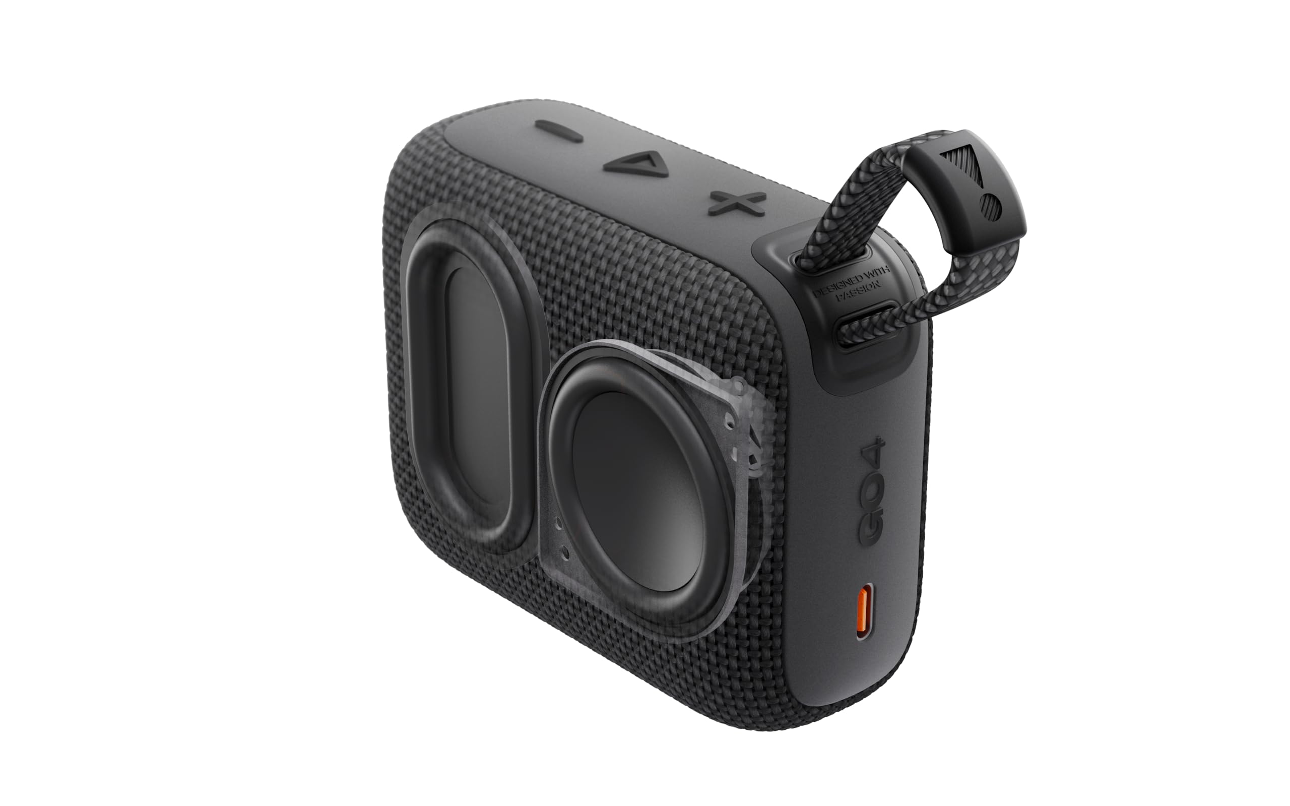 JBL Go 4 - Ultra-Portable, Waterproof and Dustproof Bluetooth Speaker, Big Pro Sound with punchy bass, 7-Hour Built-in Battery, Made in part with recycled materials (White)