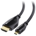 Cable Matters High-Speed 4K@60Hz Micro HDMI to HDMI Cable - 6ft, Ideal for Tablet, Notebook, Camera, Raspberry Pi 4 and Raspberry Pi 5