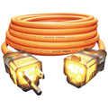 Klein Tools EXC2515 12/3 25-Foot Heavy-Duty Extension Cord with Lighted Ends, 3-Prong, 15A/125V/1875W, Indoor/Outdoor, High Visibility Orange