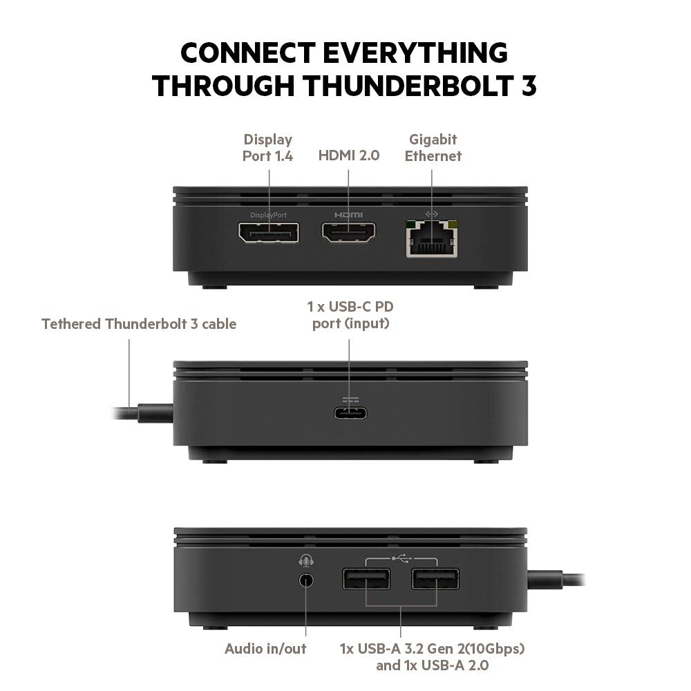 Belkin Thunderbolt 3 Dock Core Wired Black