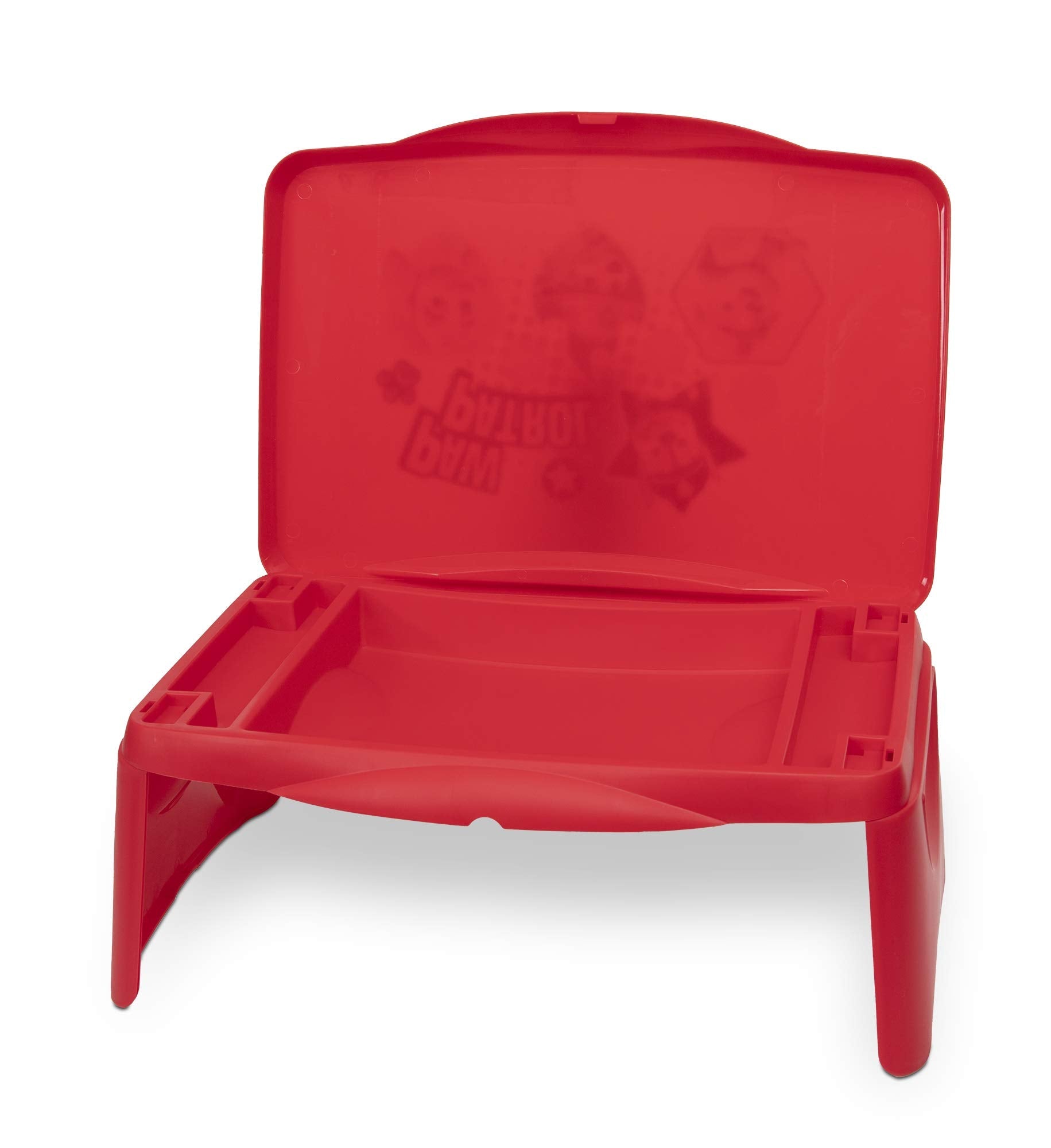 Paw Patrol Kids Lap Desk with Storage - Folding Lid and Collapsible Design - Portable for Travel or use in Bed at Home - Great for Writing, Reading or Other School Activities