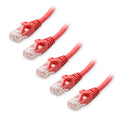 Cable Matters 5-Pack Snagless Cat6 Ethernet Cable (Cat6 Cable/Cat 6 Cable) in Red 10 Feet - Available 1FT - 150FT in Length